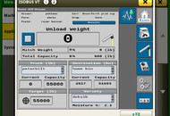 UHarvest Pro 4240 Unload Screen