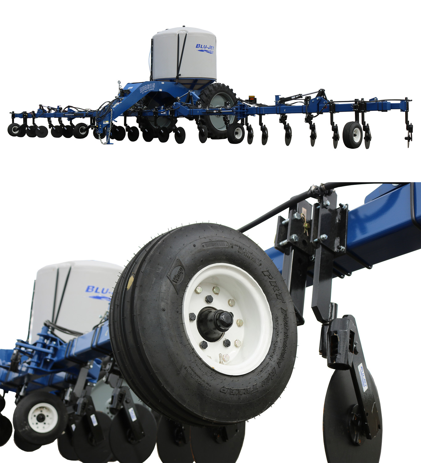 Toolbar And Gauge Wheel On Liquid Fertilizer Applicators