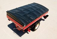 Grain handling equipment, dual auger chaser bin, hopper wagon