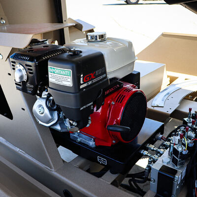 Unverferth Seed Runner Honda Engine with convenient controls for operation